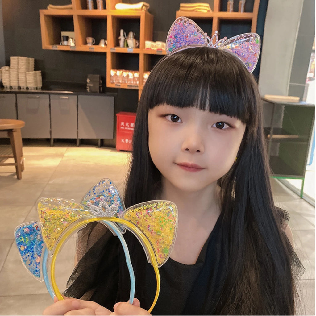 Cute Cat Ears Party Hair Hoops Non Teeth Cat Ear Headband Hair Accessories for Women Girls Party Cosplay Costume