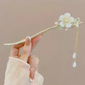 Chinese Style Tassel Hair Stick – Floral Hairpin