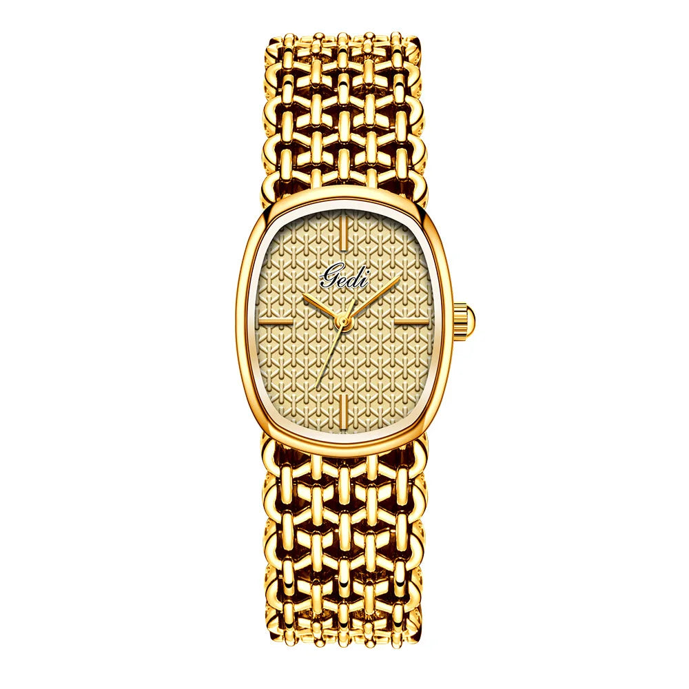 GEDI Brand Watches Light Luxury Bracelets Small Fragrance High-End Feeling Retro Waterproof Ladies Fashion Quartz Wristwatches