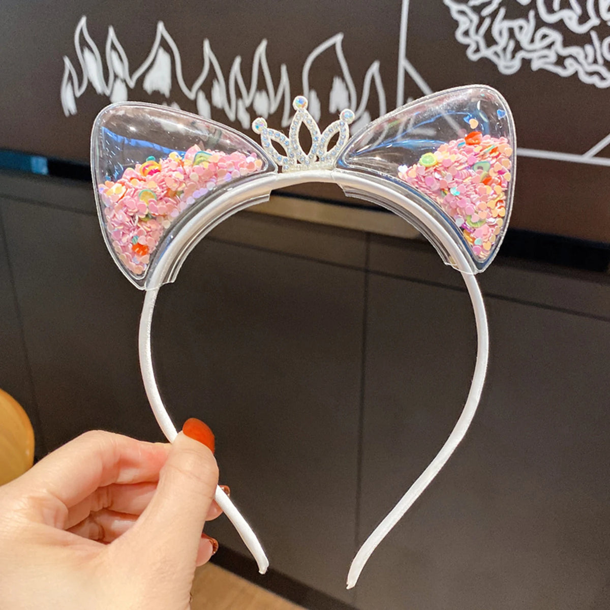 Cute Cat Ears Party Hair Hoops Non Teeth Cat Ear Headband Hair Accessories for Women Girls Party Cosplay Costume