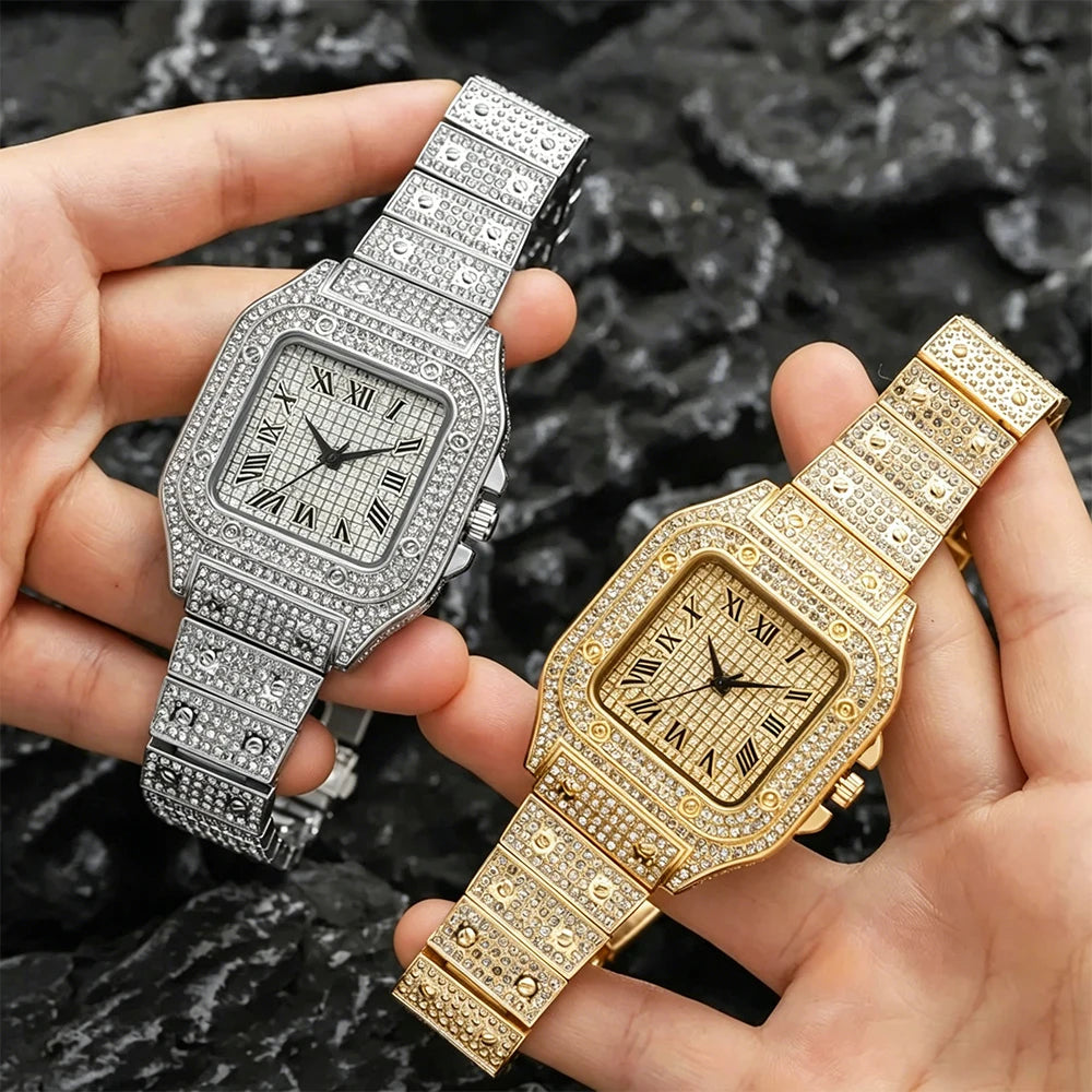 Aurajutt Square Rhinestone Business Watch