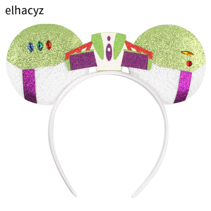 Cute Mouse Headband Pixar Toy Story Hair Accessories Women Woody Buzz Lightyear Headbands for Girls Ears Alien Head band Kids