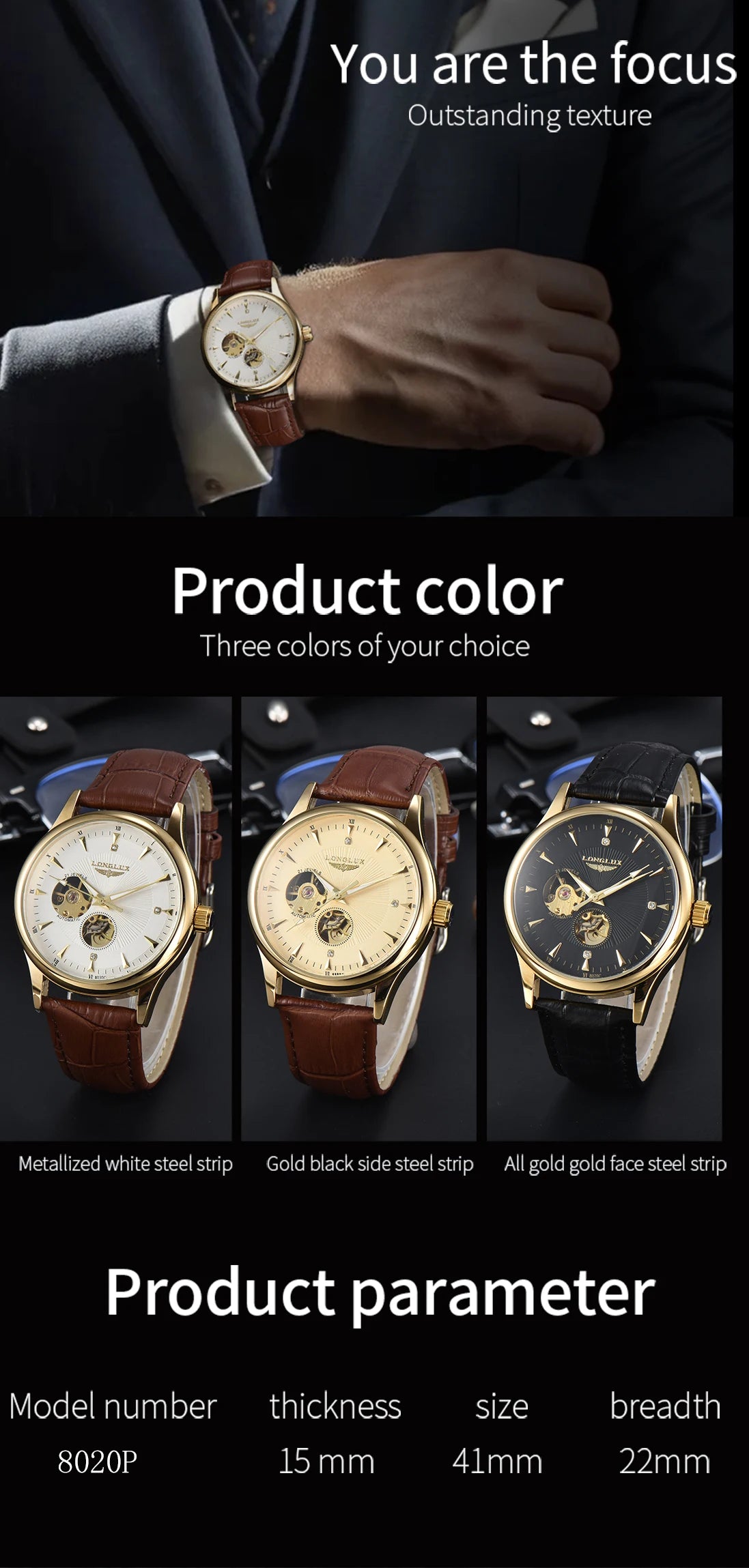Aurajutt Skeleton Automatic Watch