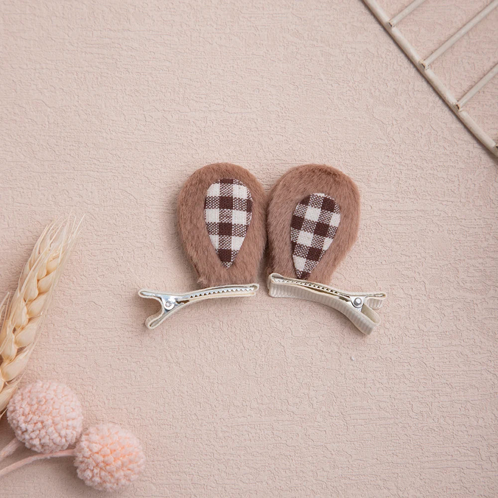 Baby Girl Stereoscopic Cute Animal Bunny Kitten Ears Hair Clip Newborn Babies Fashion Baby Hair Clips for Children Accessories