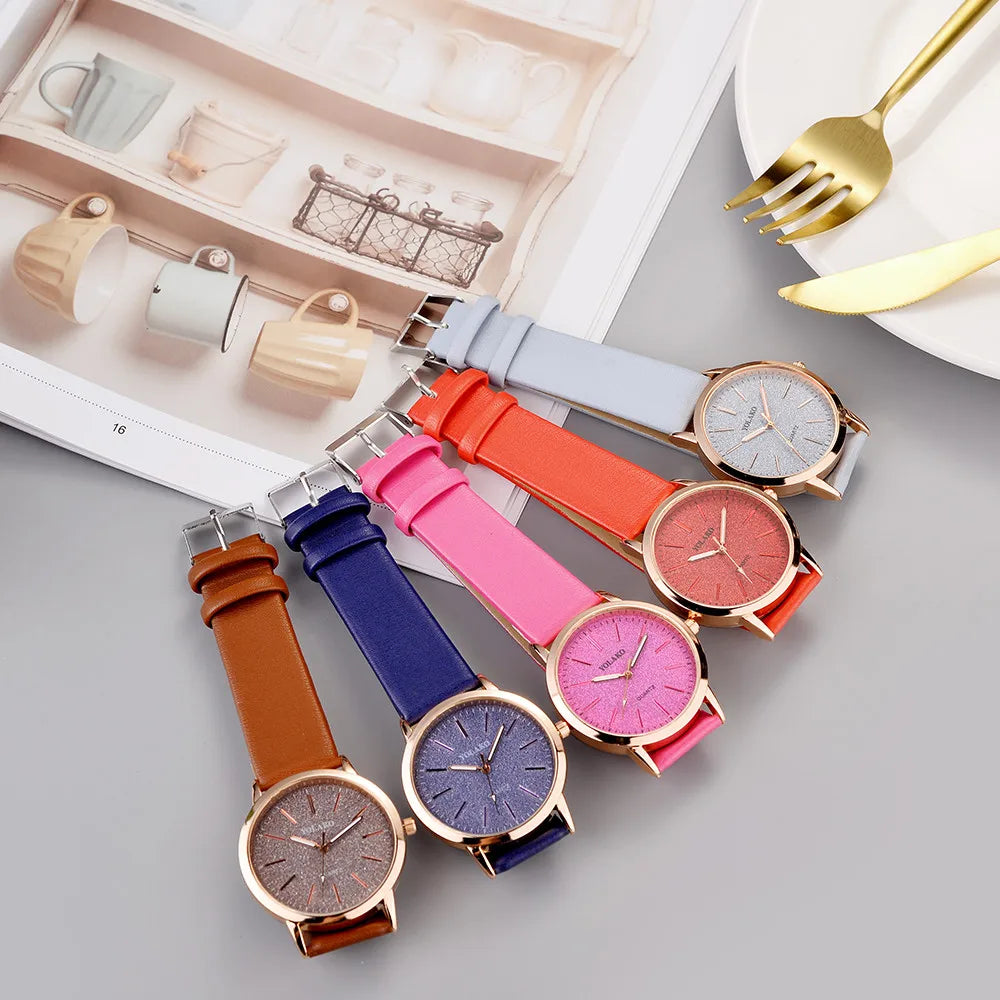 Women's Watches Brand Luxury Fashion Ladies Watch Leather Watch Women Female Quartz Wristwatches Montre Femme reloj mujer