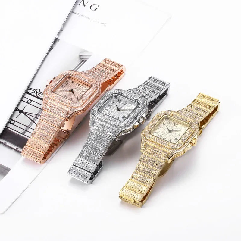 Aurajutt Diamond Bracelet Watch