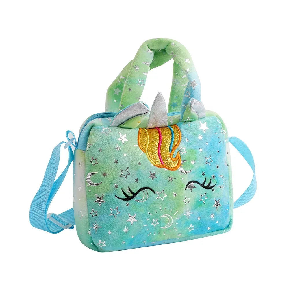 Fashion Sweet Unicorn Handbags For Girls Cute Kid Crossbody Shoulder Bag Children Birthday Party Gift Little Girl Small Purse