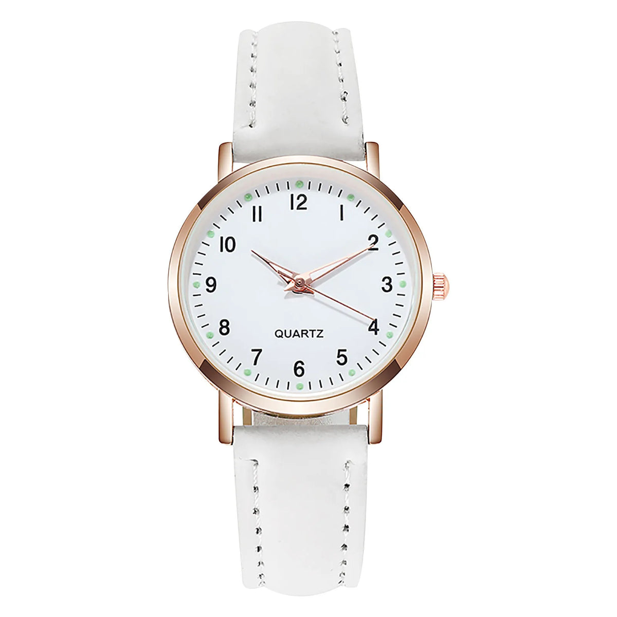 Aurajutt Diamond Luminous Leather Watch II