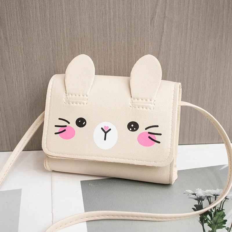 Children's Mini Handbags Fashion Princess Baby Girls PU Leather Small Shoulder Crossbody Bags Cute Kids Coin Purse Wallet