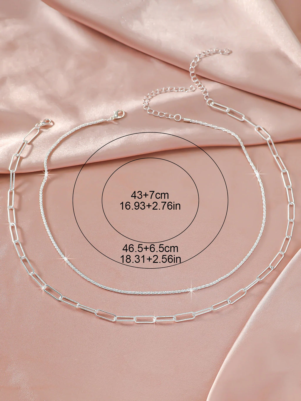 Sparkling Silver Clavicle Chain Choker Necklace