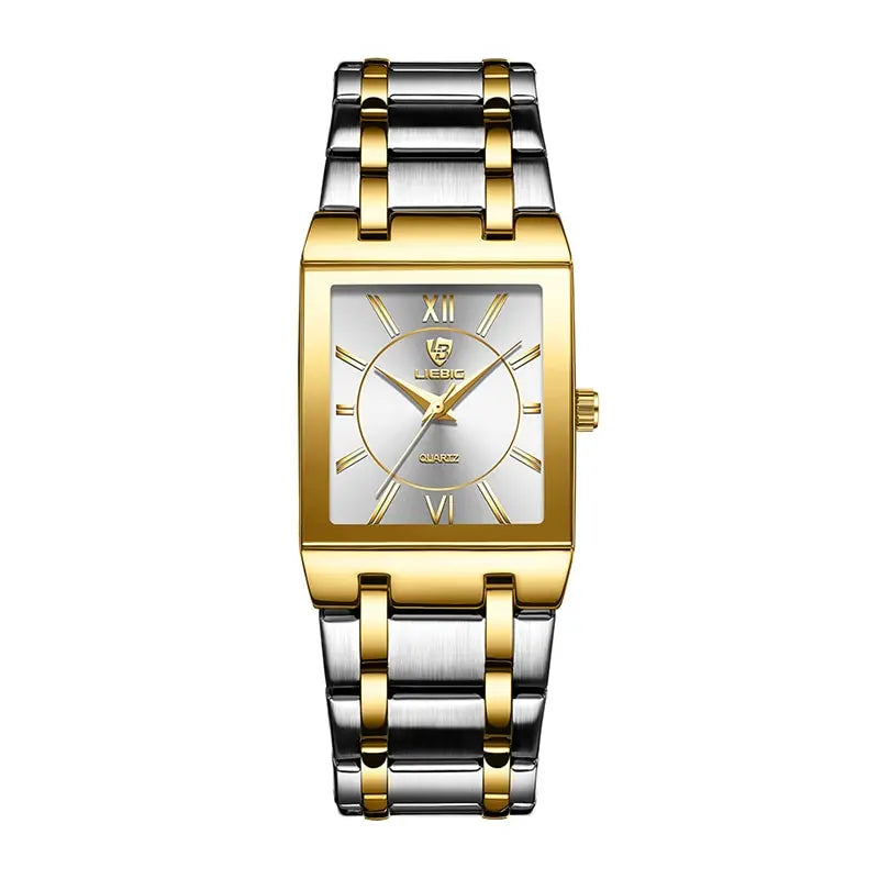 Aurajutt Golden Steel Quartz Watch