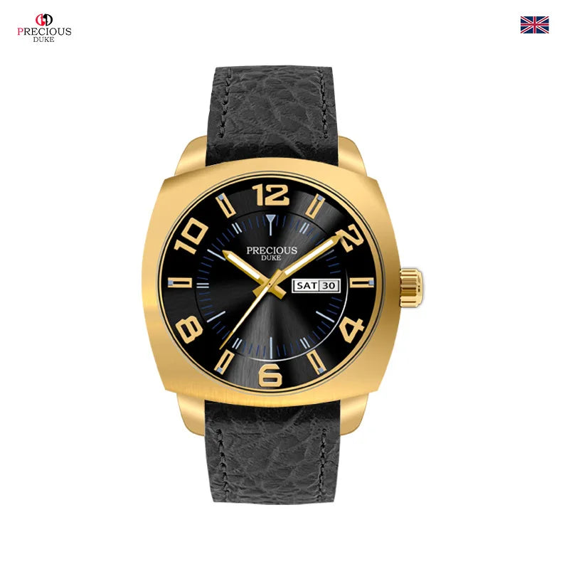 Aurajutt Business Leather Luminous Watch