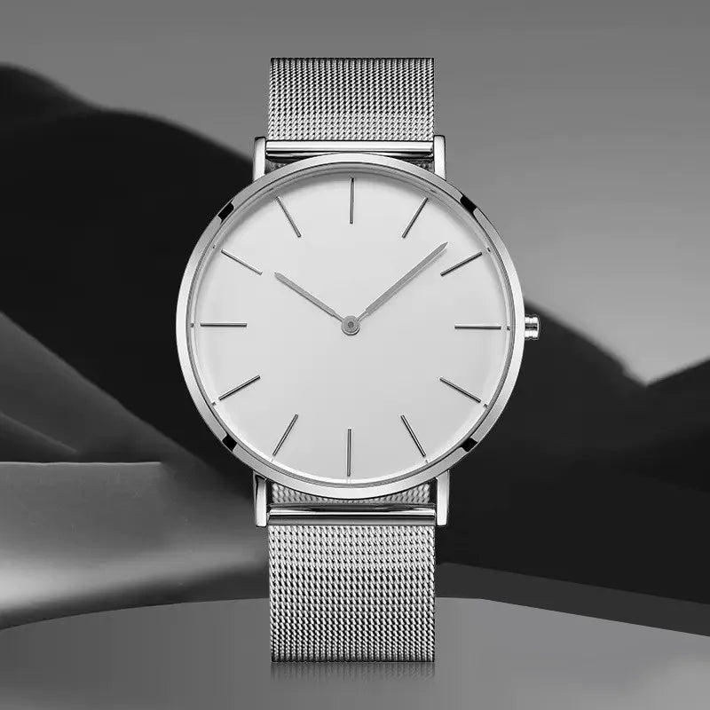 Aurajutt Rose Gold Steel Bracelet Watch