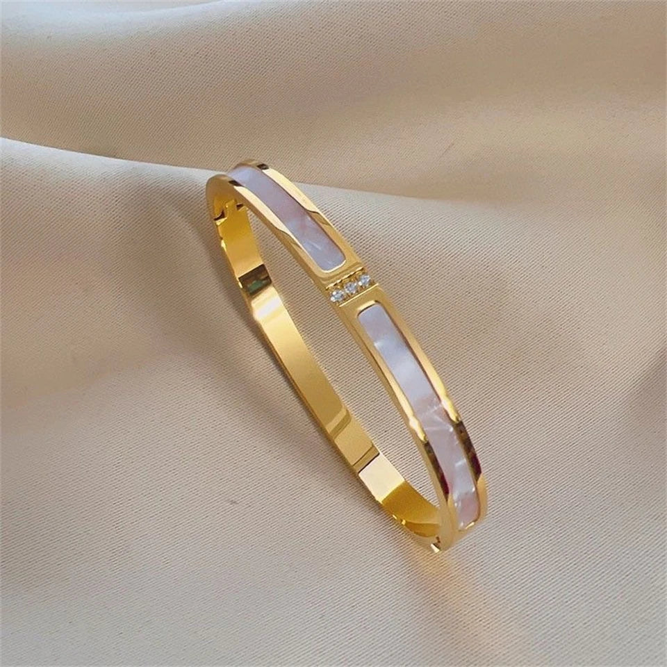 ZAKOL Stackable Zirconia Bangle Bracelet Set