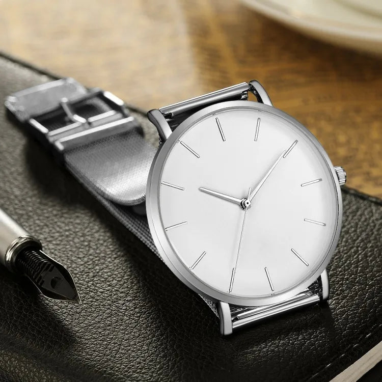 Aurajutt Rose Gold Steel Bracelet Watch