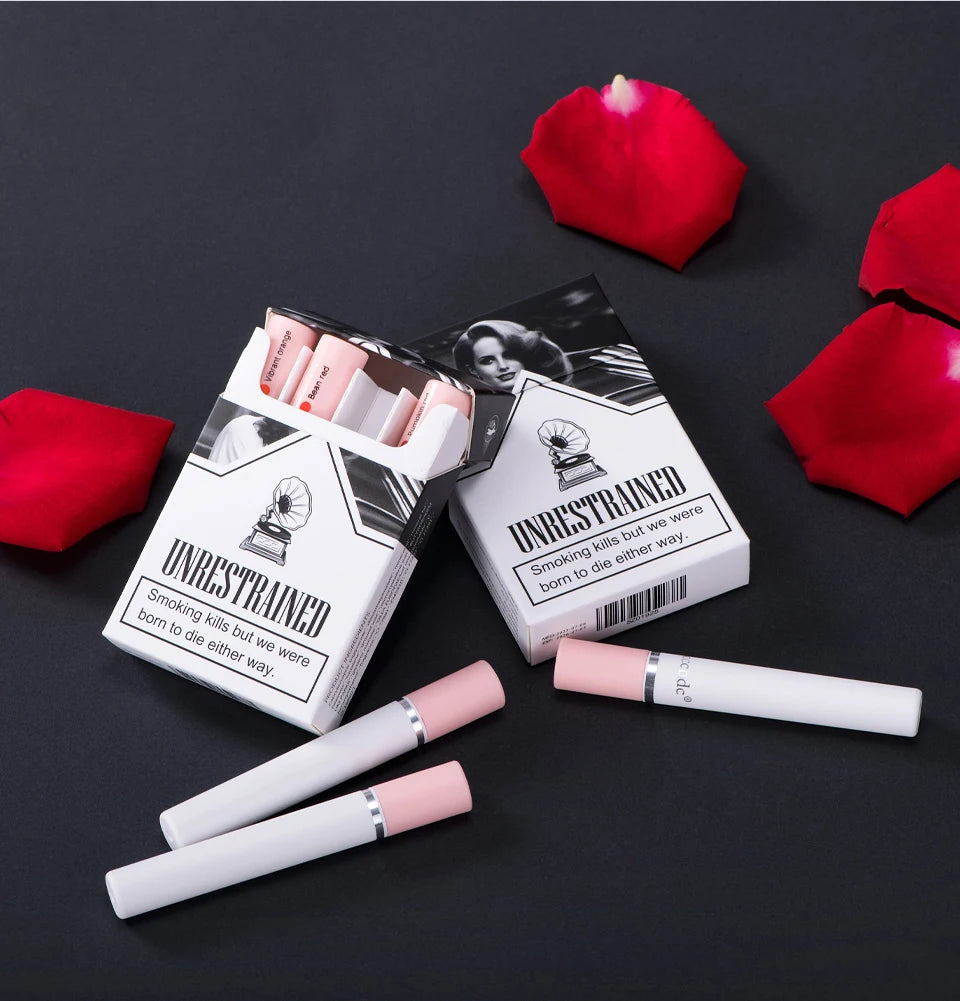 4 Colors Makeup Lipstick Cosmetics Lipstick Set Lip Tint Lip Gloss Waterproof Maquillaje Matte Long Lasting Make Up Pomade Kits