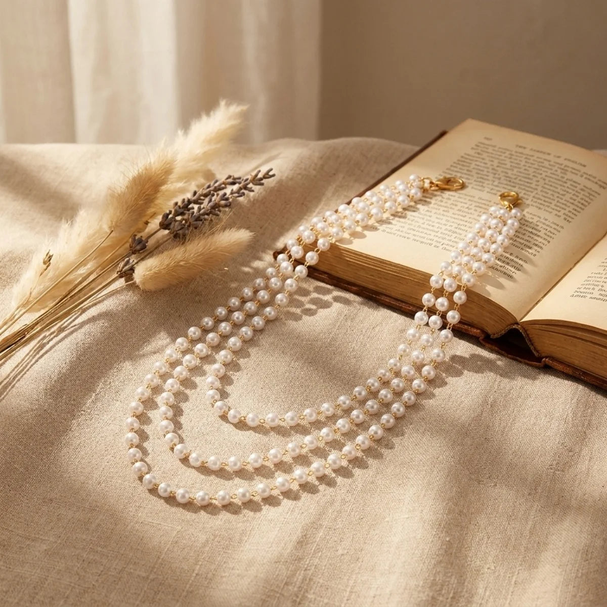 Multilayer Pearl Shoulder & Body Chain – Minimalist Boho