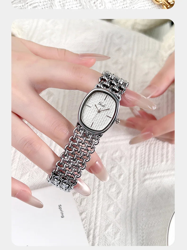 GEDI Brand Watches Light Luxury Bracelets Small Fragrance High-End Feeling Retro Waterproof Ladies Fashion Quartz Wristwatches