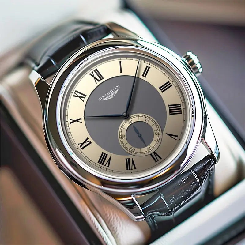 Luxury Business Men's Quartz Watch 2025 New Top Brand Waterproof Leather Strap Handsome Wristwatch for Men