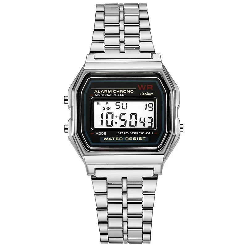 Aurajutt Rose Gold Digital Retro Watch