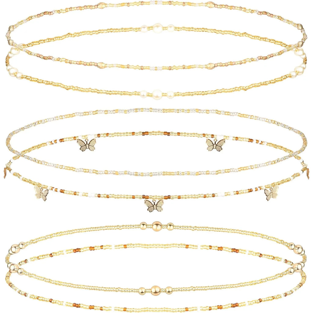 Bobisty Elastic Waist Beads Set (6 Pcs) – Belly Chain