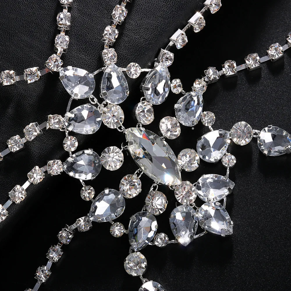 Crystal Bridal Shoulder Chain – Bead & Shawl Body Jewelry
