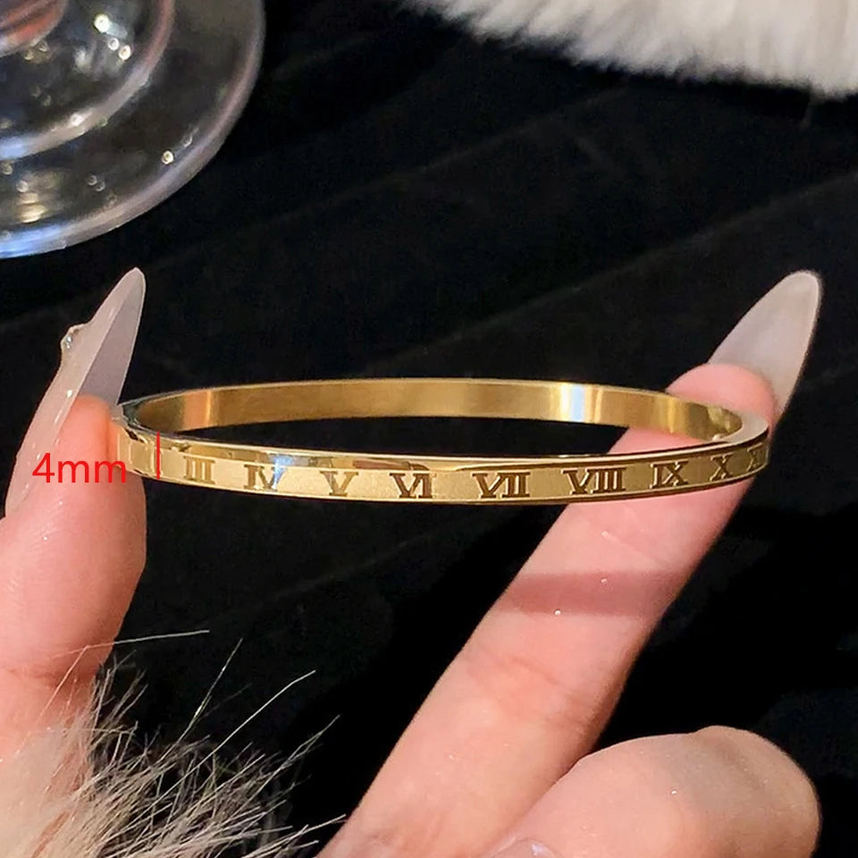 ZAKOL Stackable Zirconia Bangle Bracelet Set