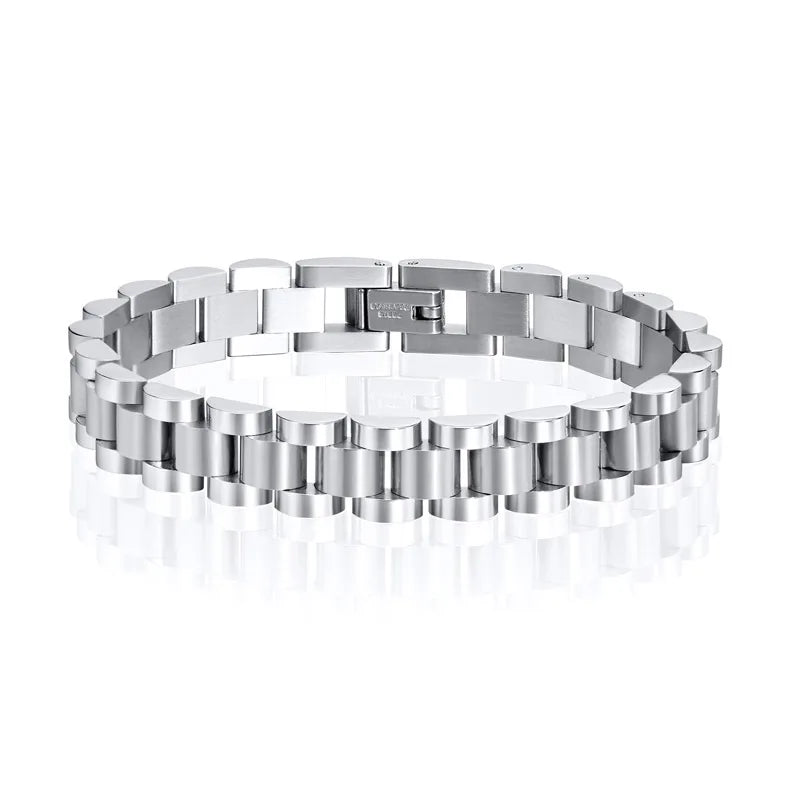 Luxury Presidential Chain Bracelet For Women Men, Stainless Steel Watch Brand Link Fashion Wrist 16cm/18cm/21cm