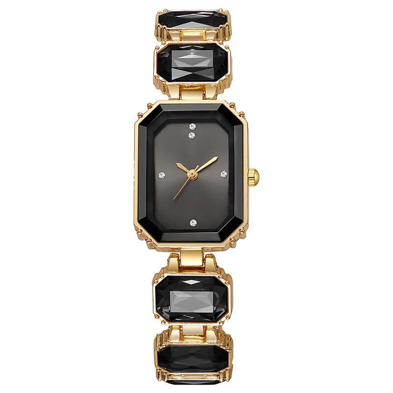 Luxury Fashion Ladies Square Watch, Elegant Women's Quartz WristWatch,Different Colors Choice, Suitable for Daily Wear & Parties