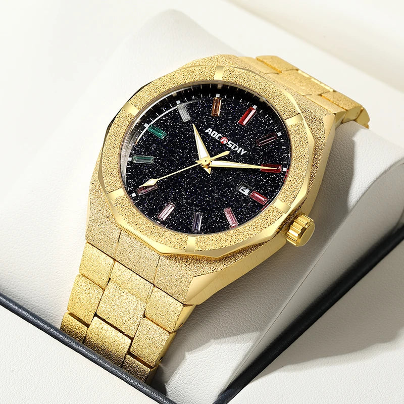 Men's Business Quartz Watch, Auto Date & Luminous Hands