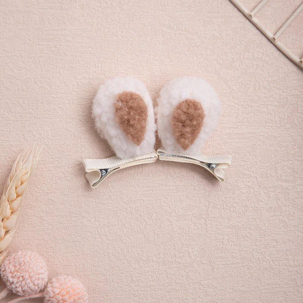 Baby Girl Stereoscopic Cute Animal Bunny Kitten Ears Hair Clip Newborn Babies Fashion Baby Hair Clips for Children Accessories
