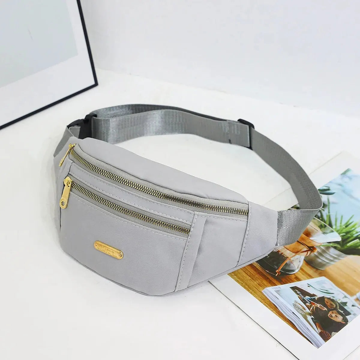 Women Sports Waist Bag Multi-Layer Fanny Pack Phone Essentials During Outdoor Activities Crossbody Purse Sports Chest Bag