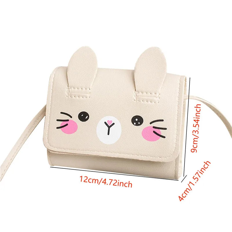 Children's Mini Handbags Fashion Princess Baby Girls PU Leather Small Shoulder Crossbody Bags Cute Kids Coin Purse Wallet