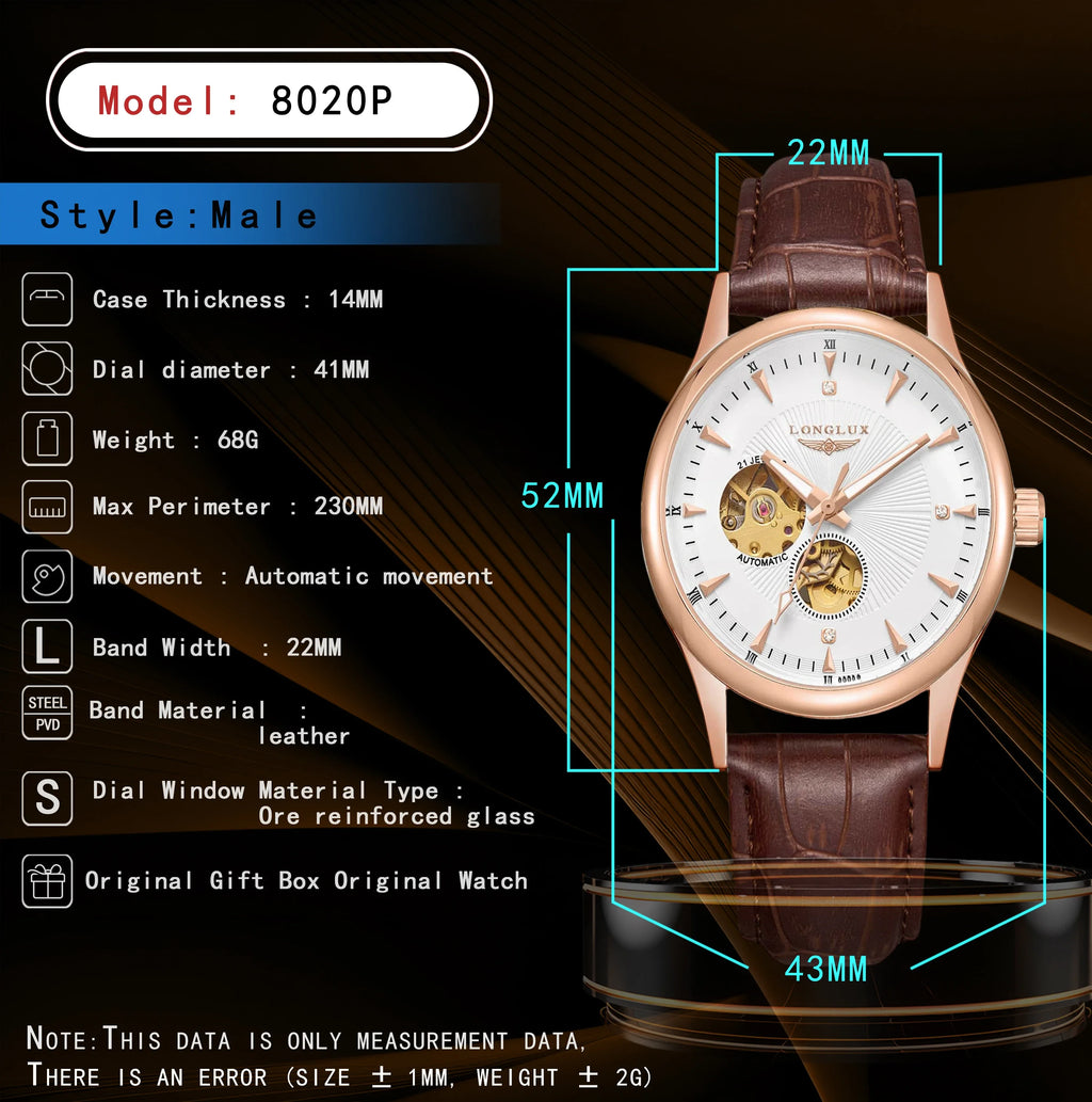 Aurajutt Skeleton Automatic Watch