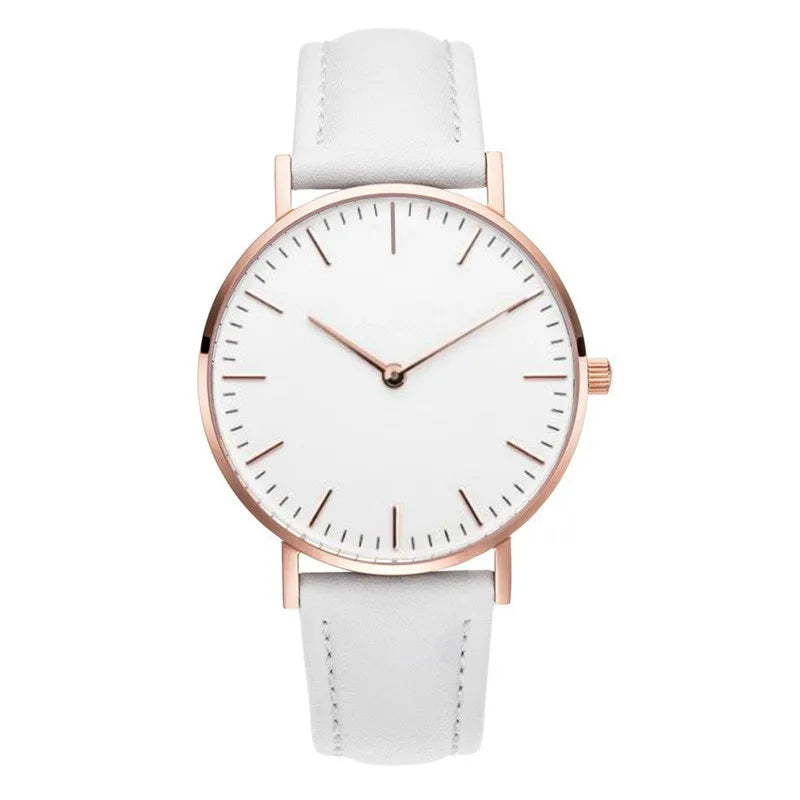Aurajutt Rose Gold Steel Bracelet Watch