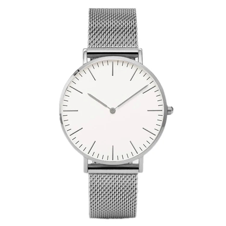 Aurajutt Rose Gold Steel Bracelet Watch